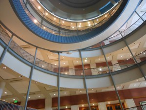 2.. Rutgers Law School site of conference. Looking up