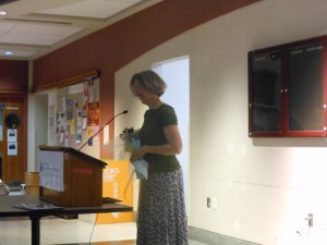 7. Amy Goldsmith, Director, winning award for years of dedication