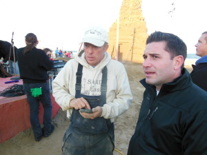 Ed Jarrett and Michael Schwartz in October at Guinness World Record Celebration at Sandcastle.